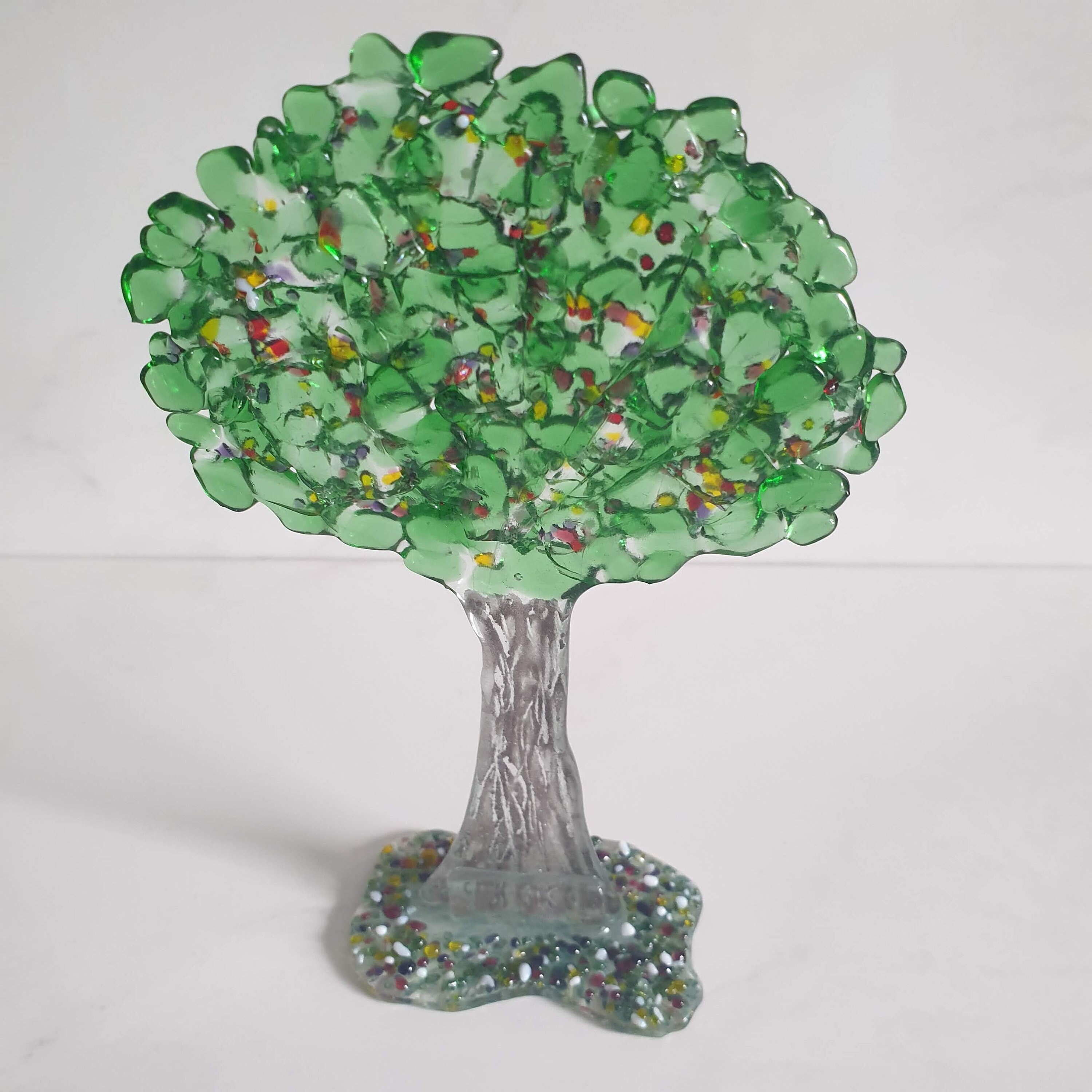 Freestanding Glass Tree with Blossom Etsy