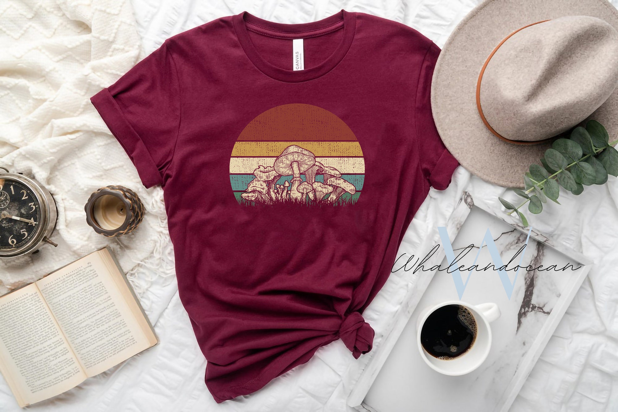 Discover Vintage Mushroom Decor Art Shirt, Botanical Shirt