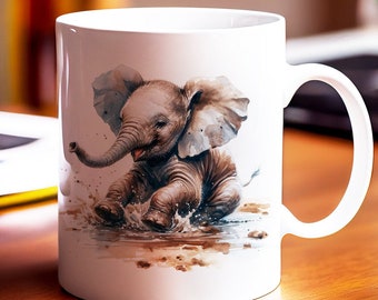 Baby Elephant Escapades Mug