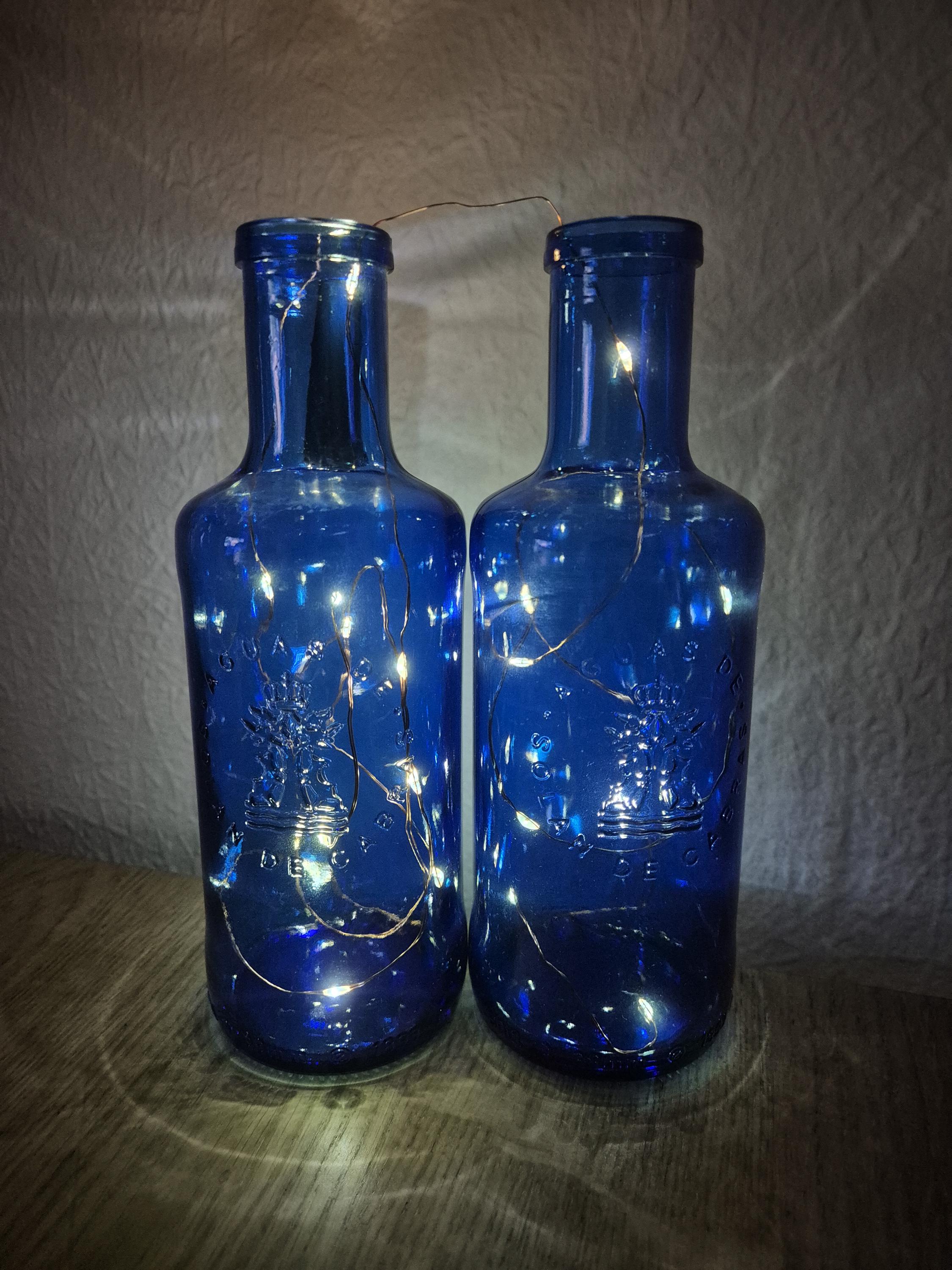 Cobalt blue glass water bottles - Etsy 日本