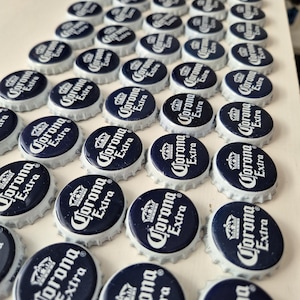 50 Corona bottle tops - recycled