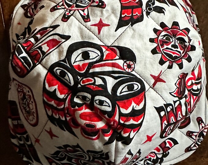Bowl Cozies, Microwavable.  Native American Inspired fabrics.  Double layer of batting. Ready to ship