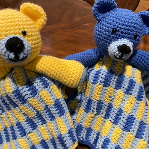 Teddy Bear Lovey/Security Blanket