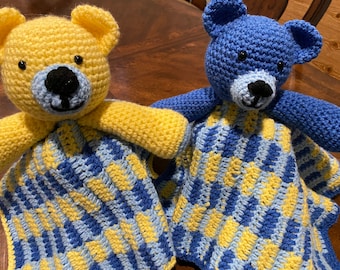 Teddy Bear Lovey/Security Blanket