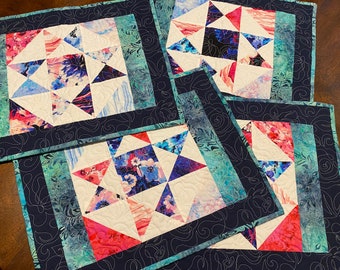 Placemats in Charming Floral Print 14x18 inches).  Sold separately and ready to ship.