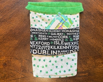 To Go Cup mug rug St. Patrick's Day