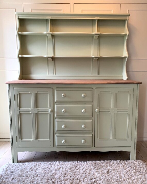 Ercol Vintage Country Sideboard Welsh Dresser Etsy