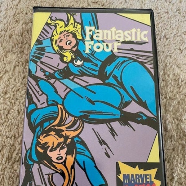 Vintage 1985 Marvel Comics Fantastic Four VHS Cartoon: The Impossible Man #7 in Set