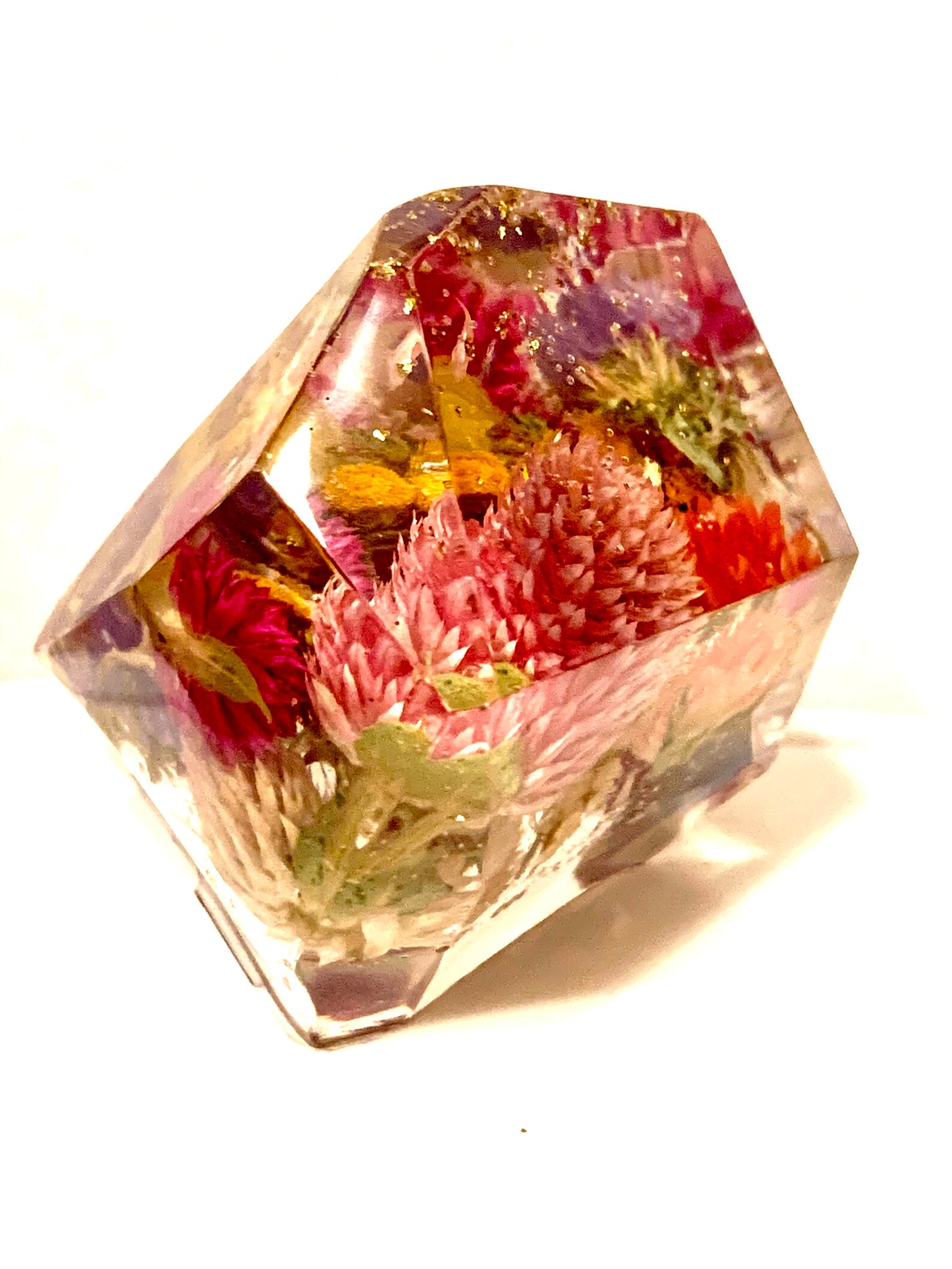 Custom Resin Flower Crystal Etsy