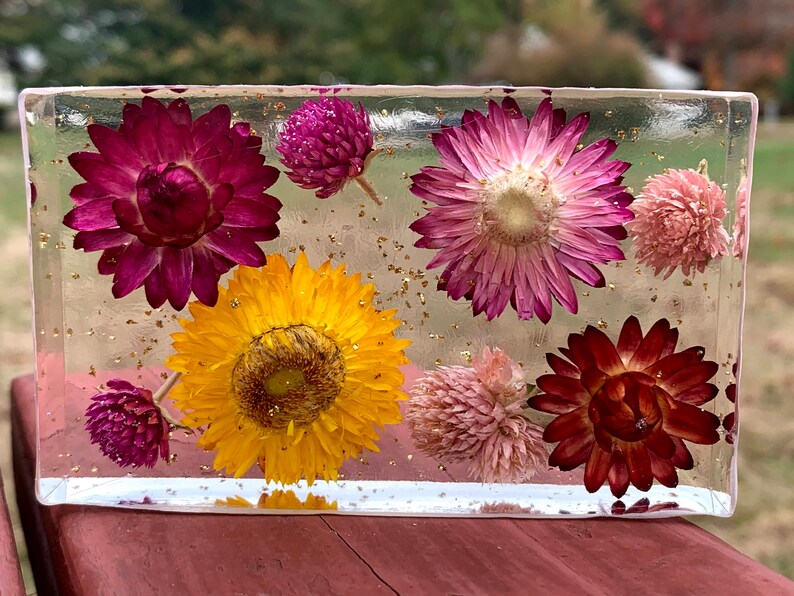 Custom Resin Flower Art Small Pieces Etsy