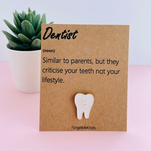 Dentist definition tooth enamel pin badge