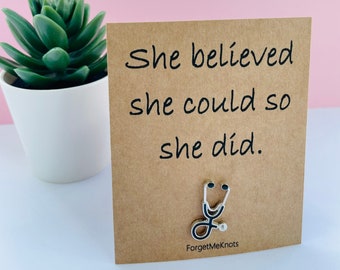 She believed she could so she did enamel pin badge