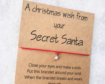 A Christmas Wish from your Secret Santa wish bracelet