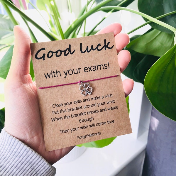 Good Luck with your Exams Wish Bracelet