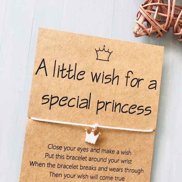 Een kleine wens voor een speciale prinses wens armband
