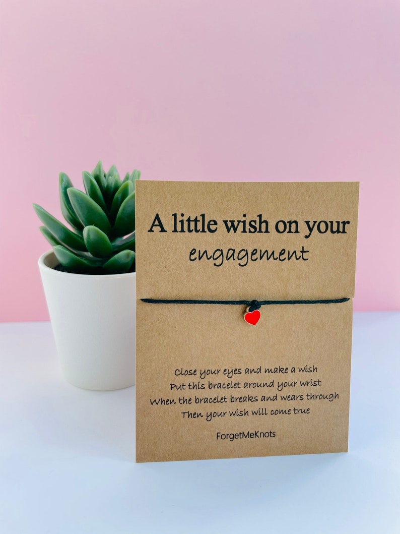 A little wish on your engagement Wish Bracelet 