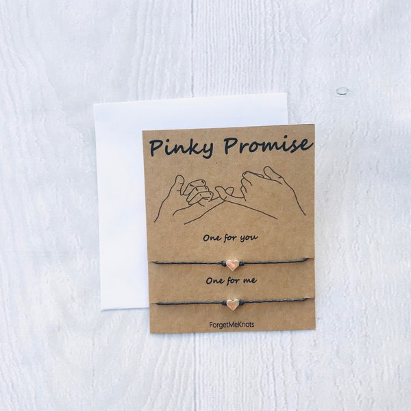 Pinky Promise double Wish Bracelet