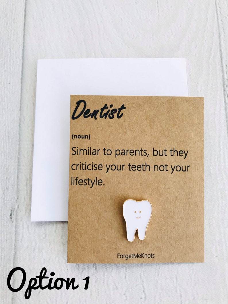 Dentist Definition Tooth Enamel Pin Badge Etsy