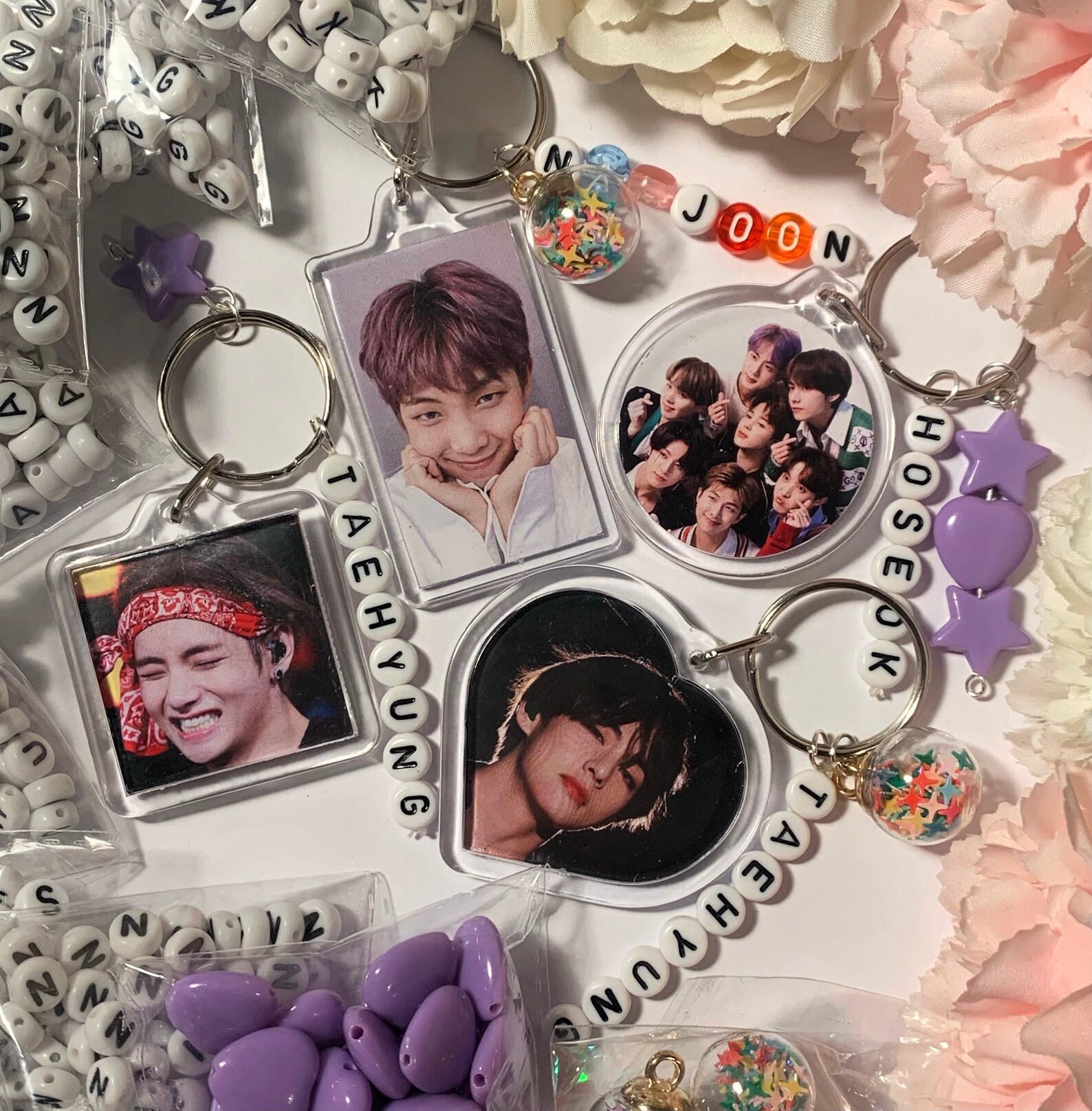 Keychain Bts Army Kpop Korea Trinket Etsy