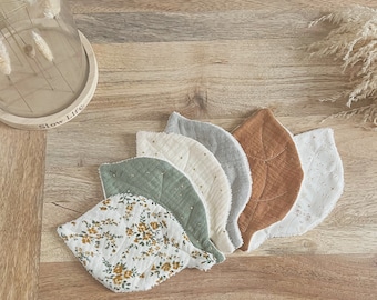 Lingettes lavables feuilles