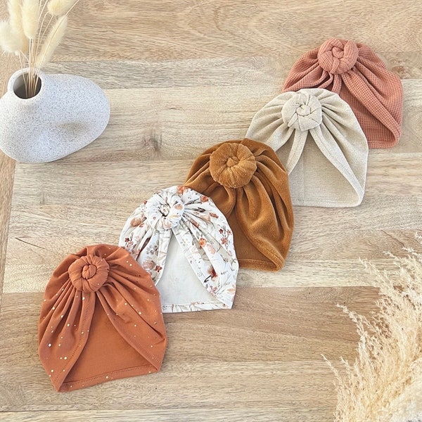 Turban bonnet fille, bébé et enfant  **AU CHOIX**