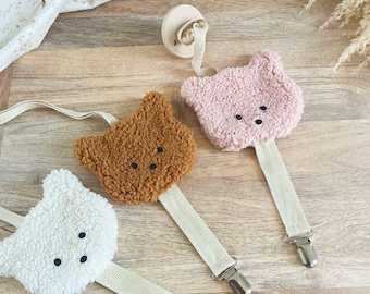 Teddy Bear pacifier clip