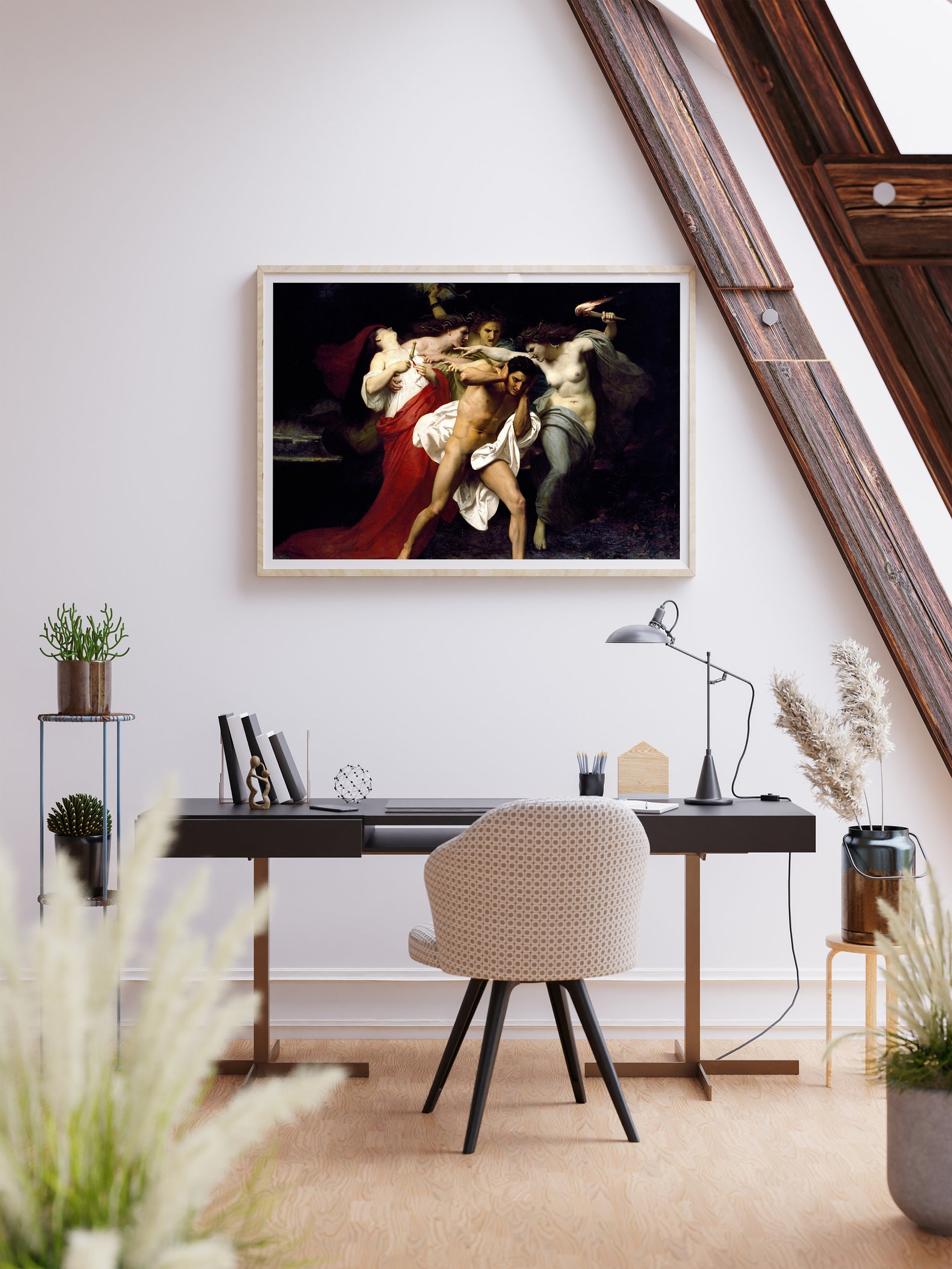 Bouguereau Orestes Pursued by the Furies Greek Mythology Etsy