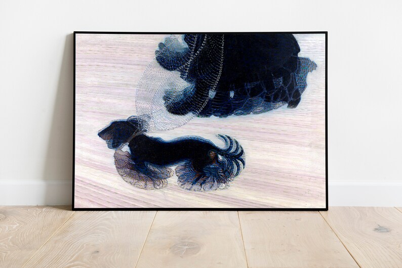 Giacomo Balla Dynamism of a Dog on a Leash Print Italian - Etsy
