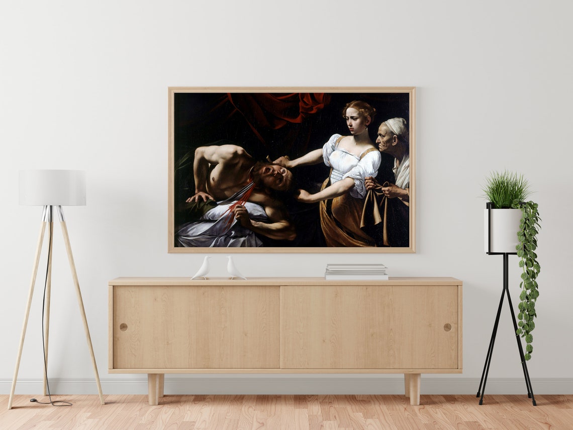 Caravaggio Judith Beheading Holofernes Misandry Art Feminist - Etsy