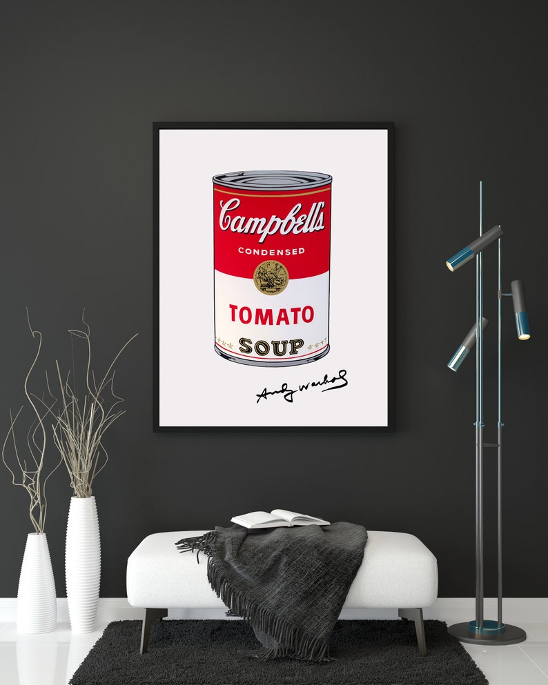 Andy Warhol Tomato Soup Campbells Soup Print Warhol Pop Art - Etsy