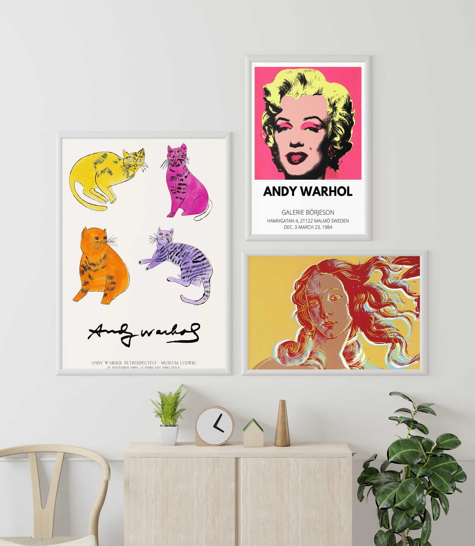 Andy Warhol Museum Poster Birth of Venus Botticelli Venus Etsy