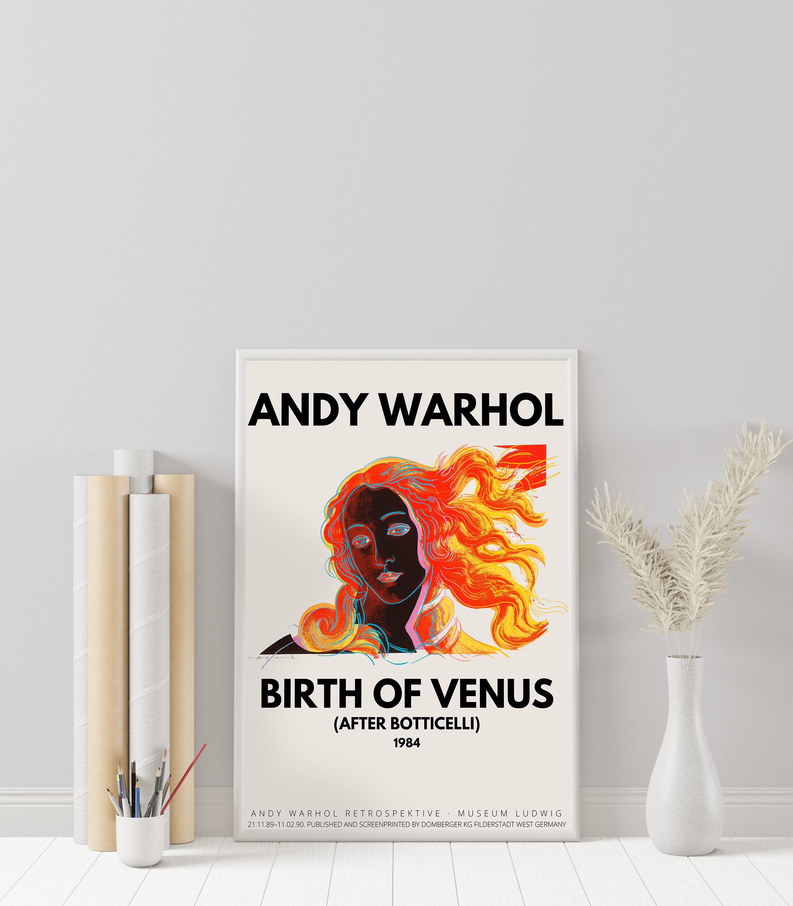 Andy Warhol Venus Museum Poster Birth of Venus Botticelli Etsy