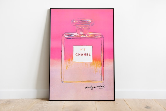Andy Warhol Pink Perfume Bottle Print 1985 Vintage Warhol Art -  Sweden