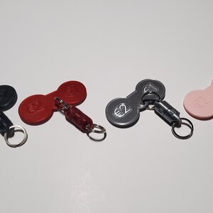 Trolley Token/Coin 1 euro & 2 euro with MAGNETIC mag-it quick release keychain image 5