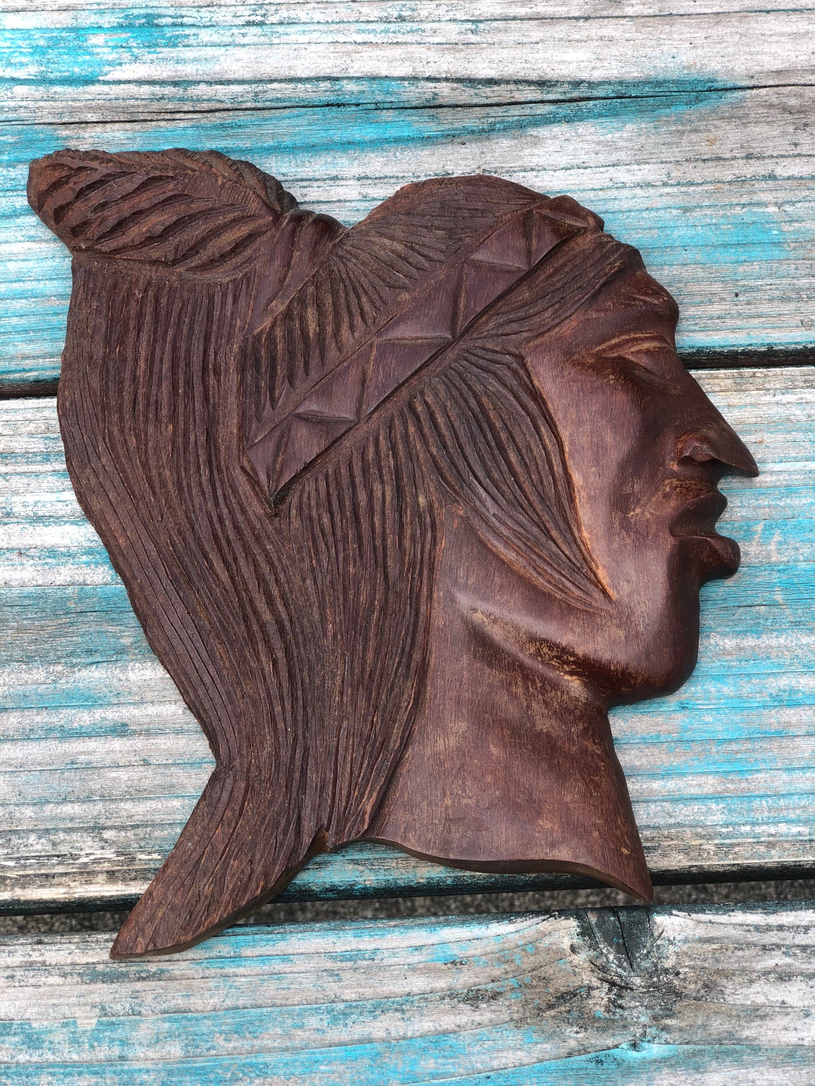 Vintage Primitive Native American Wall Hanging Sculpture Etsy