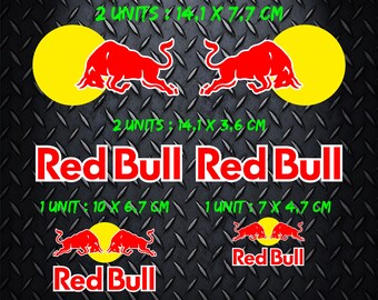 Red Bull Sticker Etsy