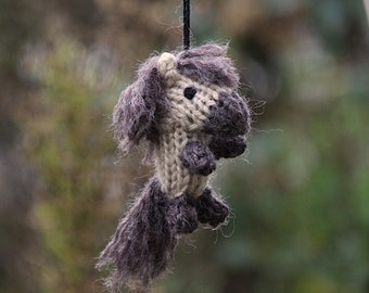 Misa keychain horse knitting pattern