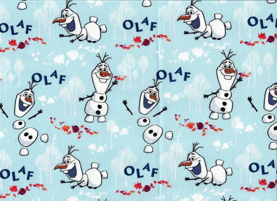 1 2 yd big olaf from disney s frozen quilt cotton fabric etsy