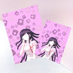 Danganronpa 2 Goodbye Despair Mikan Tsumiki Ultimate Nurse Colour Block Matte Art Print