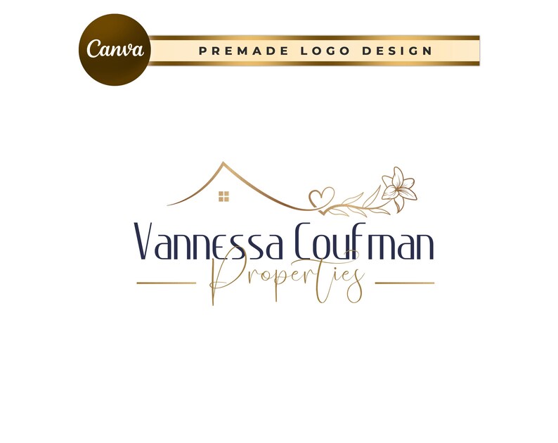 Real Estate Logo Designs, Gold Real Estate Logo, Realtor Logo Design ...