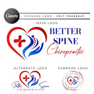 Chiropraktik-Logo-Design, Pädiatrischer Chiropraktor, Physiotherapie-Logo, Pränatal, Medizinisches Zentrum-Logo, Home Care Wellness, Krankenschwester Doktor CPL07