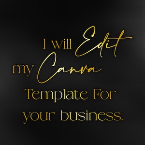 Editarei o texto do seu negócio no meu modelo Canva