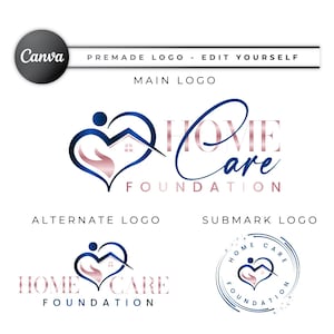 Home Health care Logo, Hospice Care Logo, Healthcare Logo, Nurse Home Care Logo, Elderly care logo, Senior care Logo, Caregiver Logo HC21