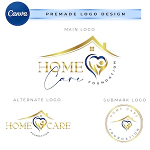 Home Health care Logo, Home care Logo, Healthcare Logo, Hand Logo, Nurse Home Care Logo, Elderly care logo, Senior care Logo, Caregiver HC14