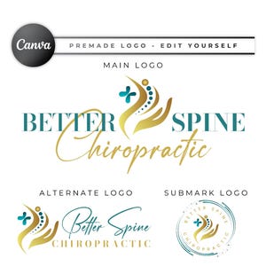 Chiropraktik Logo Design, Pädiatrischer Chiropraktiker, Physiotherapie Logo, Pränatal, Wirbelsäule Logo, Medizinisches Zentrum Logo, Apotheke Krankenschwester Doktor CPL10