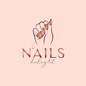 Nail Logo Design, Custom Nail Salon Logo, Nail Artist Logo, Makeup Logo ...