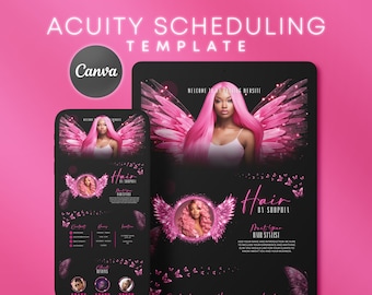 Acuity Scheduling Template Hair Stylist, Acuity Scheduling Template, Nail Tech Lash Tech Braider, Booking Site Template Hairstylist 28