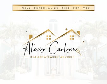 Real estate logo design, Luxury real estate logo, Real Estate Signature, Estate logo, Modern Realty Logo, Realtor Logo, House Logo PR1