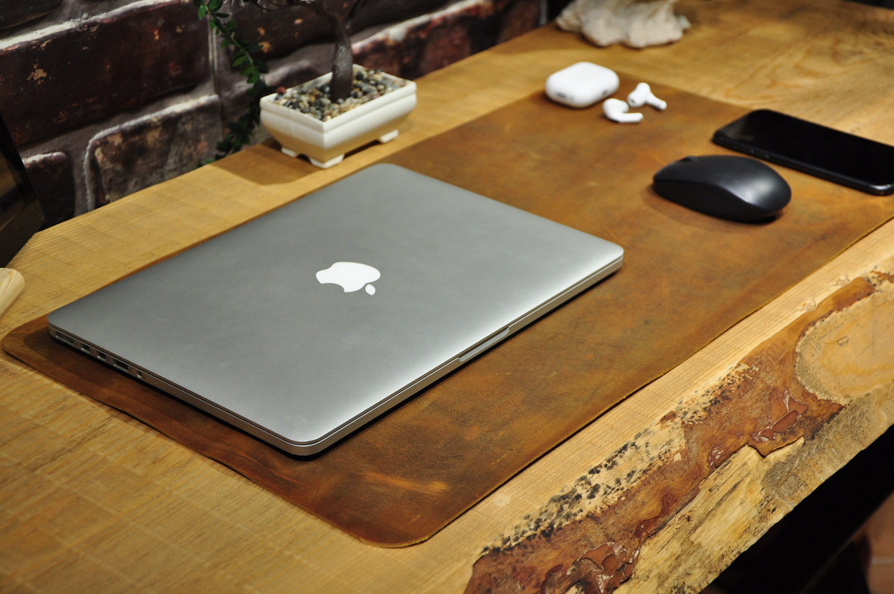Custom Size Leather Desk Mat & Desk Pad / Blotter / Placemats Etsy