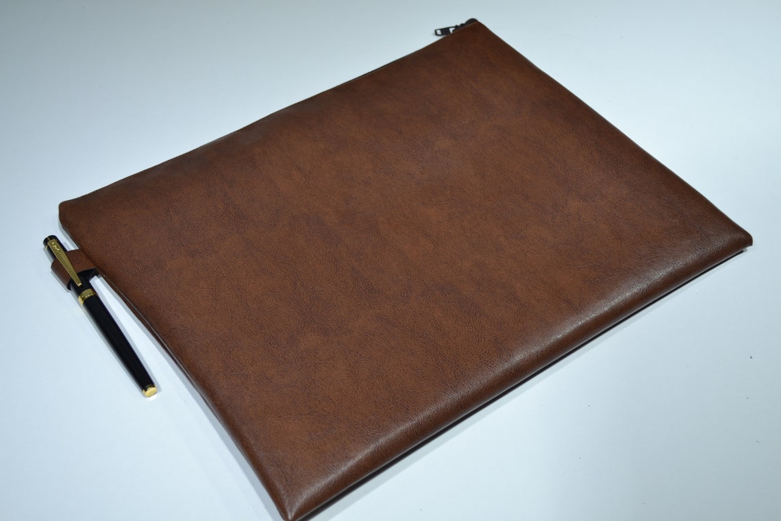 Vegan Leather Laptop Case Personalized Laptop Sleeve Macbook Etsy